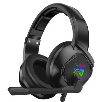 Casque de jeu – Casque supra-auriculaire RGB avec micro