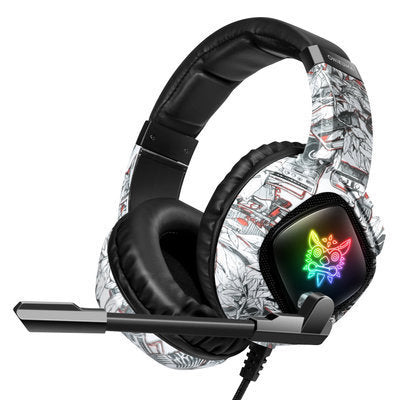 Casque de jeu – Casque supra-auriculaire RGB avec micro