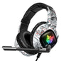 Casque de jeu – Casque supra-auriculaire RGB avec micro