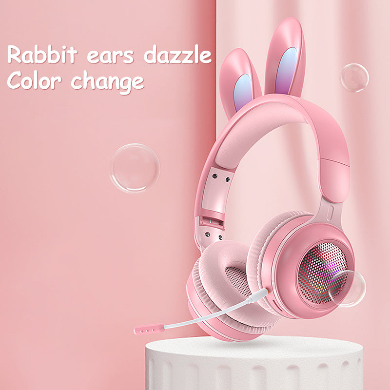 Casque sans fil à oreilles de lapin – Lumineux et réglable