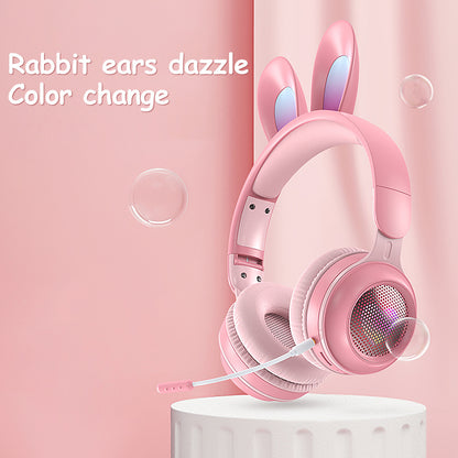 Casque sans fil à oreilles de lapin – Lumineux et réglable